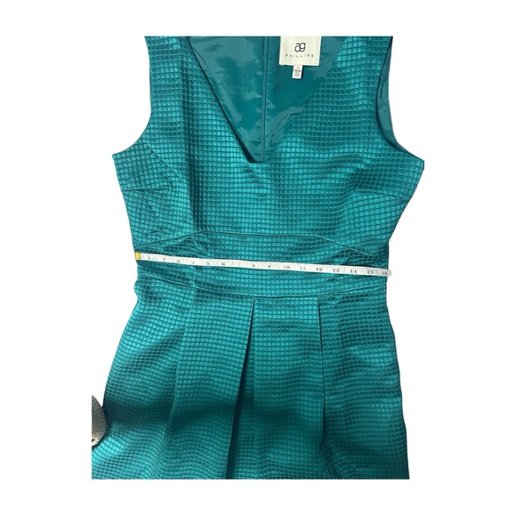 AG Phillips Teal Designer Sheath Dress Size 12 - Picture 4 of 9